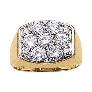 Men's Ring Diamonds 3.45 ct tw 14kt Gold