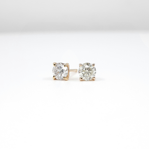 Diamond Stud Earrings Round 0.50 ct tw 14kt Gold. Additional 10% off at checkout.