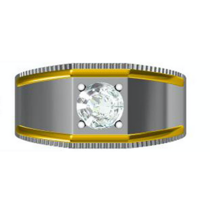 COMING SOON! Men's Diamond Ring 1.00cttw with Two-Tone 14kt Gold