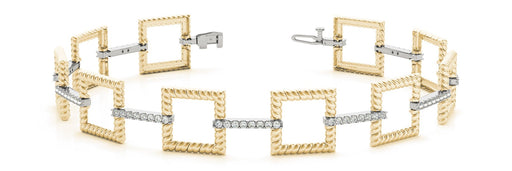 Fancy Diamond Bracelet Ladies 0.98ct tw - 14kt Gold
