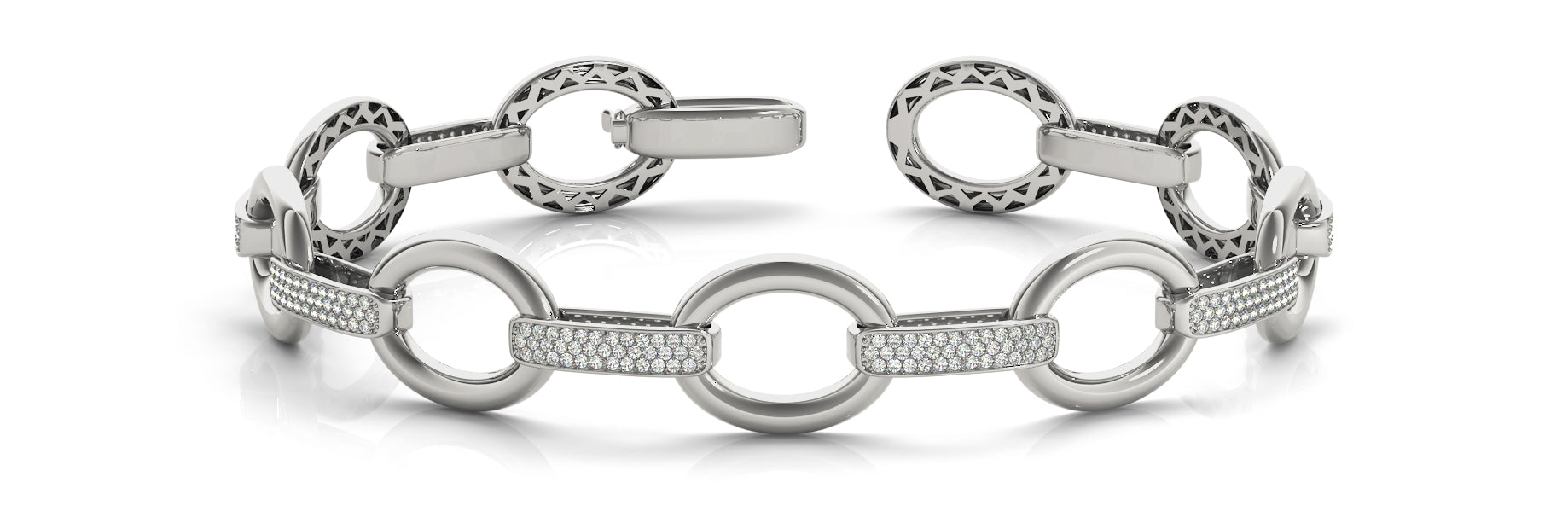 Fancy Diamond Bracelet Ladies 3.56ct tw - 14kt Gold