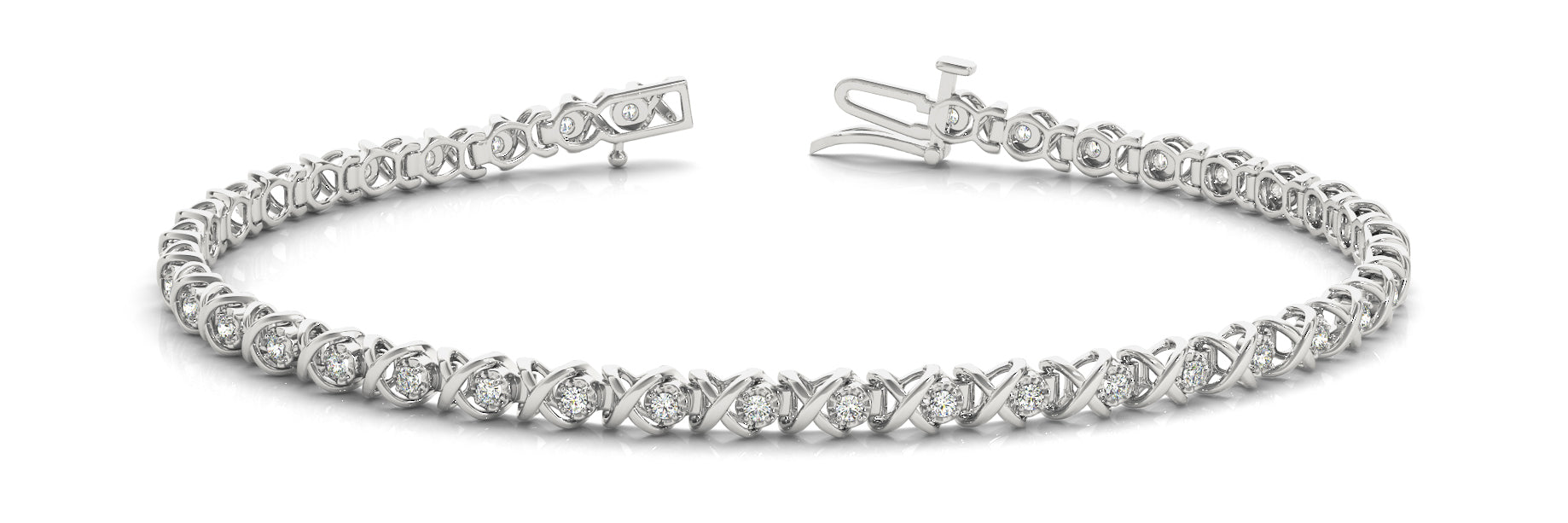 Fancy Diamond Bracelet Ladies 0.43ct tw - 14kt Gold