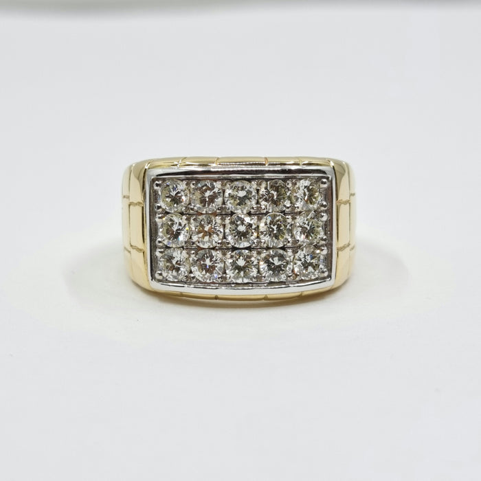 Men's Ring Diamonds 2.75 ct tw 14kt Gold