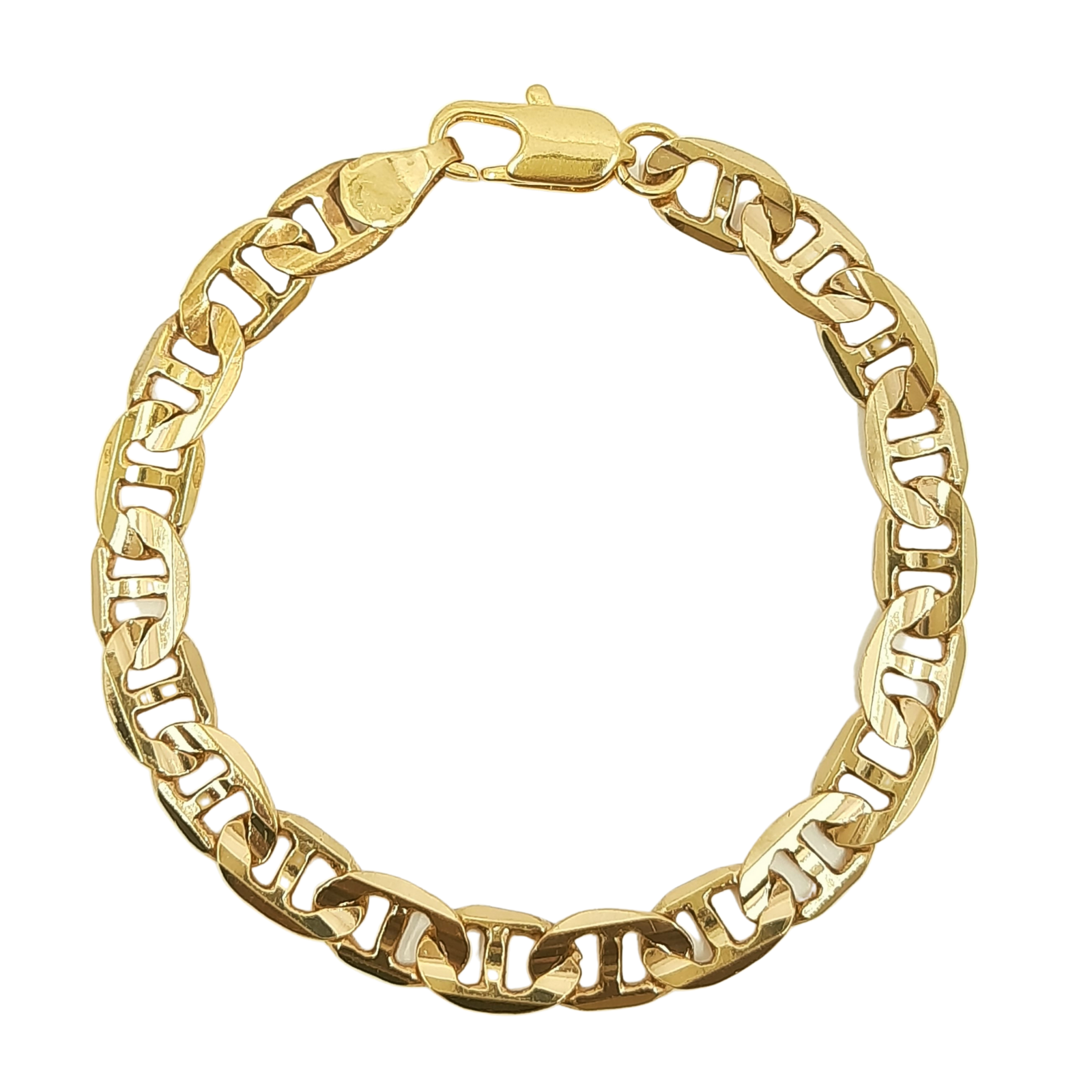 Marine Link Bracelet 10kt 7MM 6.8