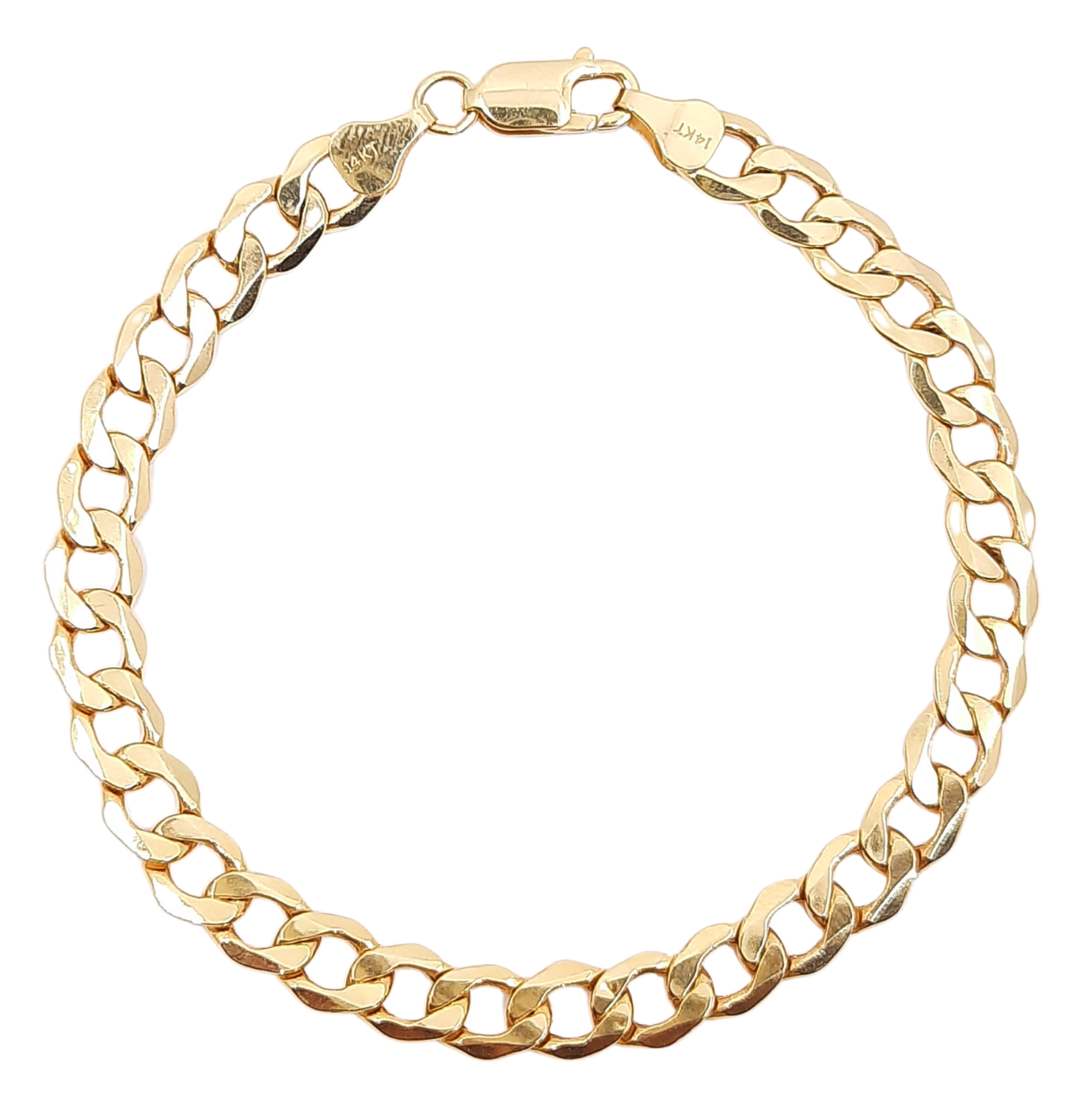 Women's Cuban Link Bracelet 10kt 7MM 8.5