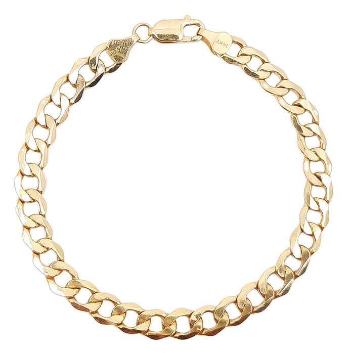 Women's Cuban Link Bracelet 10kt 7MM 8.5"