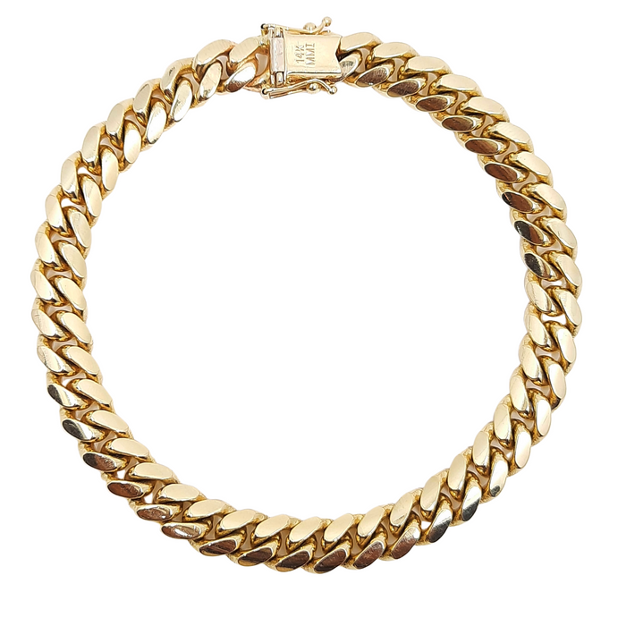 Women's Miami Cuban VIP Bracelet 18MM 9" 10kt Gold