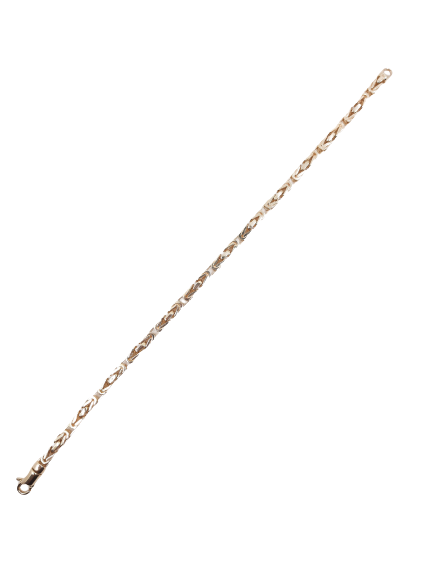 Women's King's Link Bracelet 10kt 3MM 8"