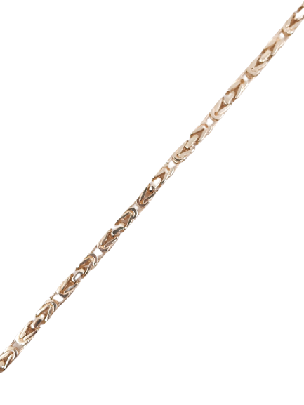 Women's King's Link Bracelet 10kt 3MM 8"