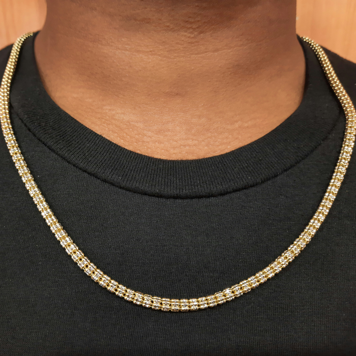 Diamond Marquise Chain 10k 4MM - All lengths available