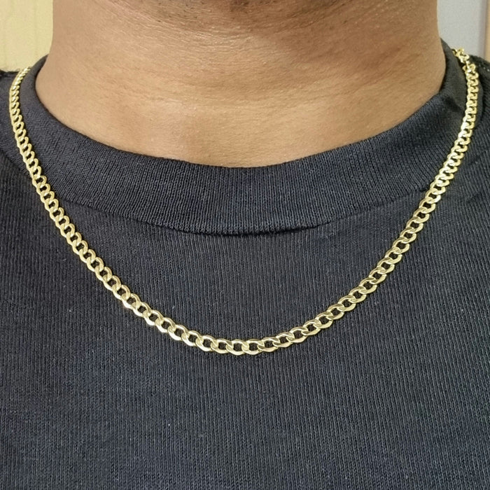 Cuban Link Chain 10k 4.5MM - All lengths available