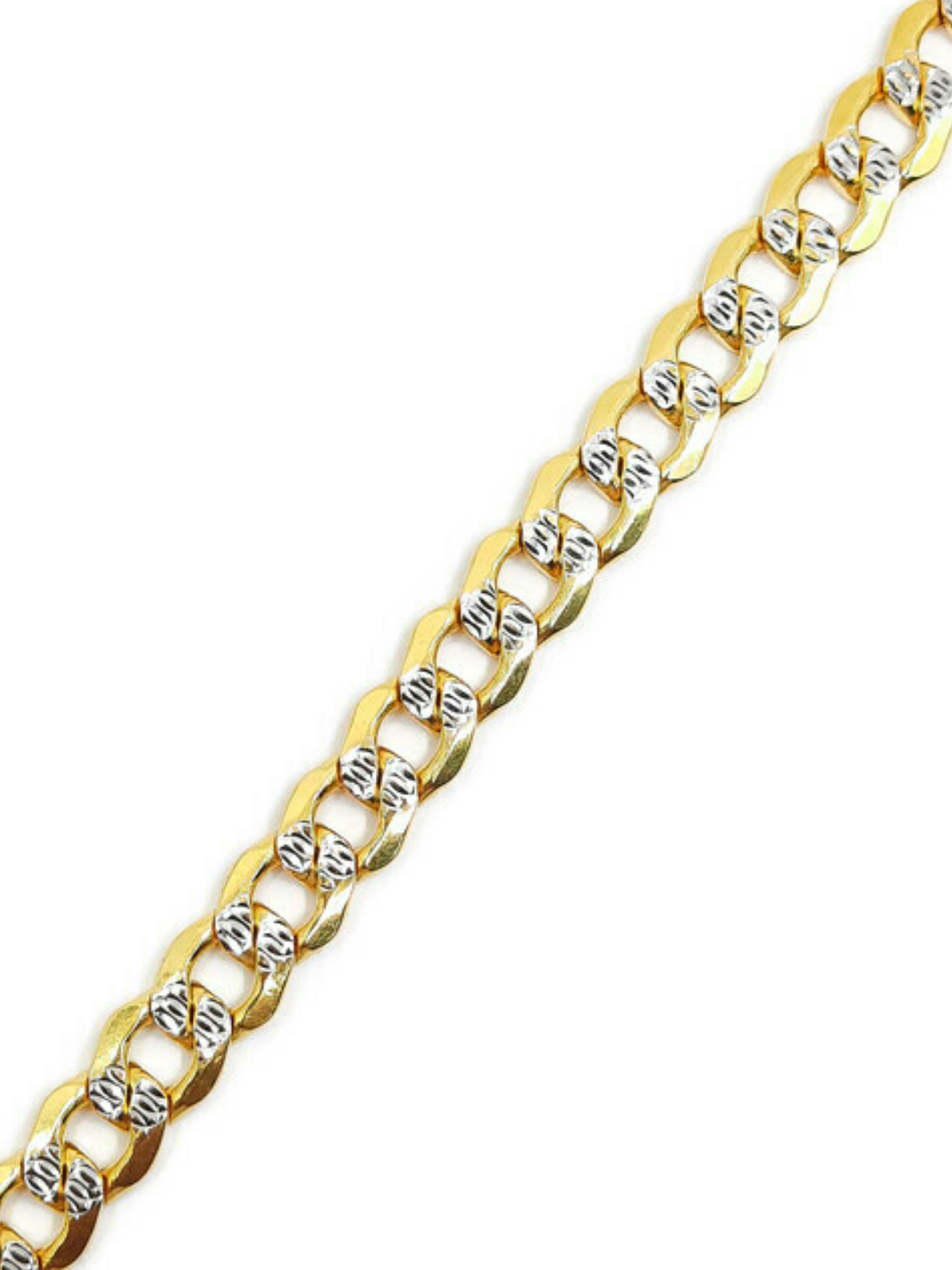 Cuban Link Diamond Cut Bracelet 10kt 7.5MM 8.5