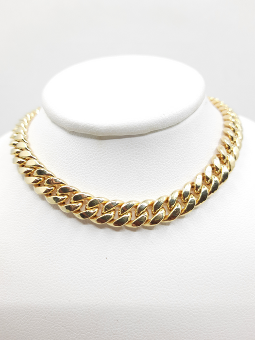 Solid Miami Cuban Chain 10k 7MM - All lengths available