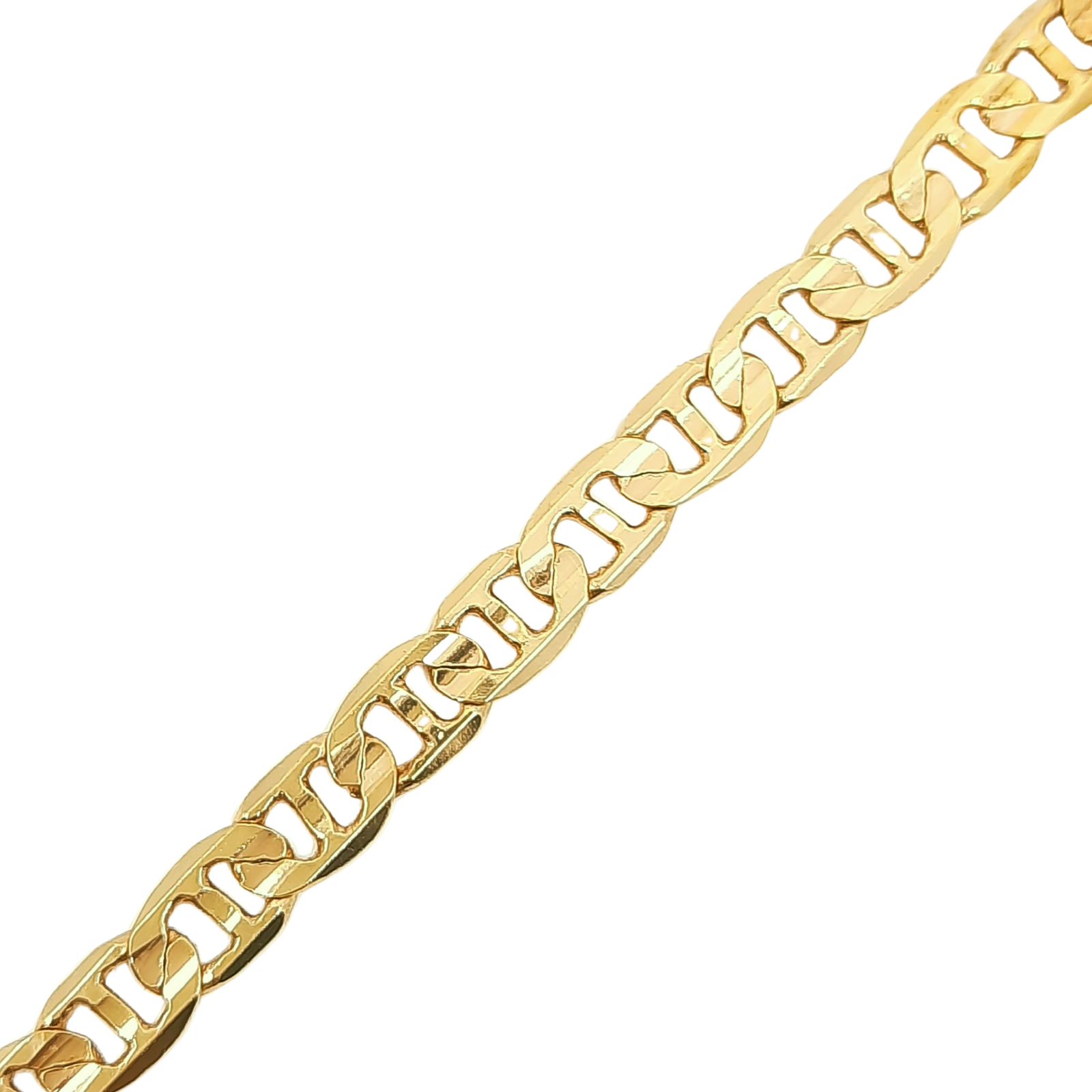 Women's Marine Link Bracelet 10kt 7MM 6.8