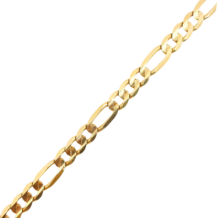 Women's Figaro Link Bracelet 10kt 7MM 8"