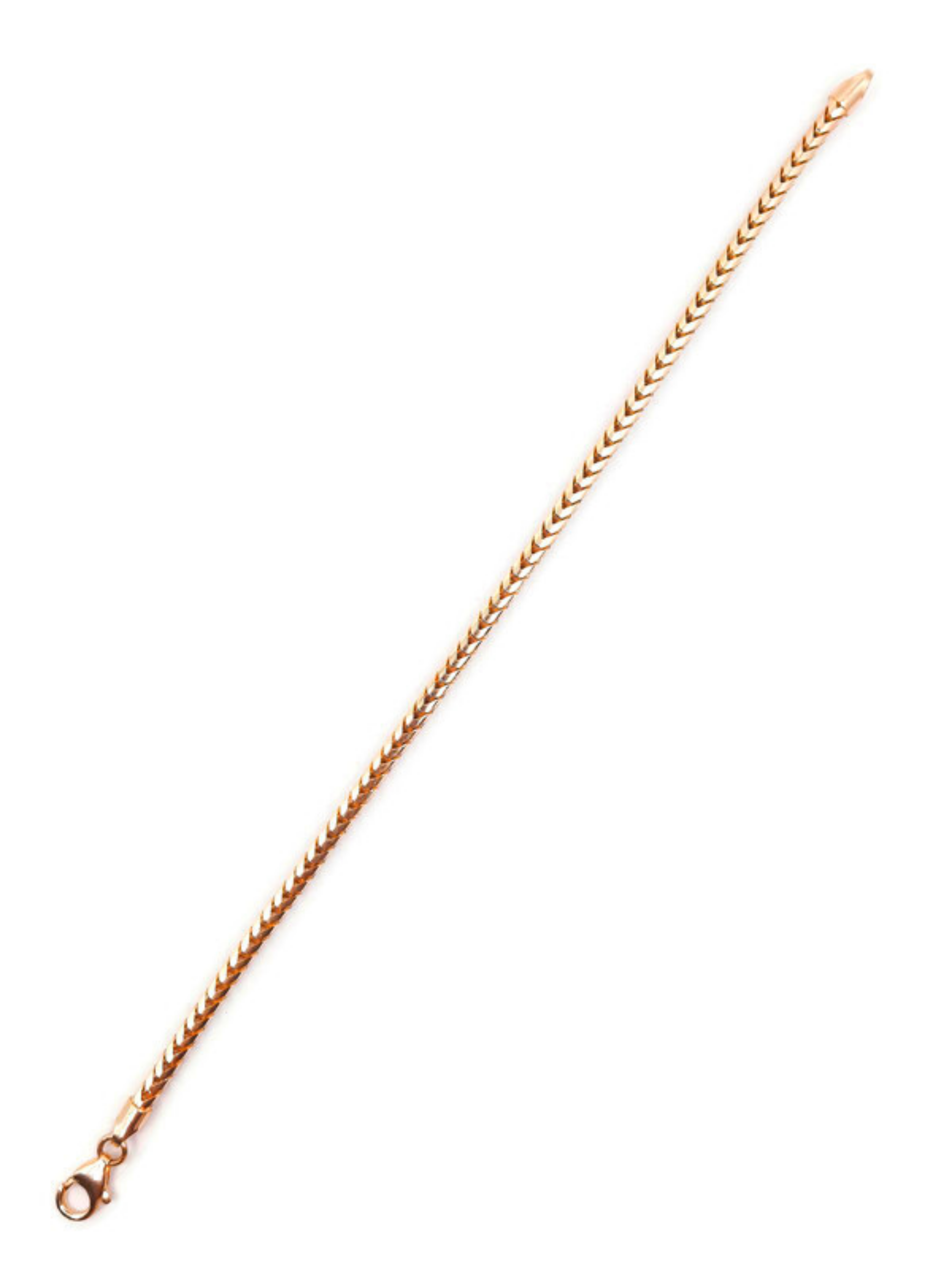 Round Franco Link Bracelet 10kt 3.5MM 8.5