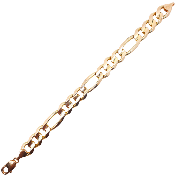 Women's Figaro Link Bracelet 10kt 13MM 8.5"