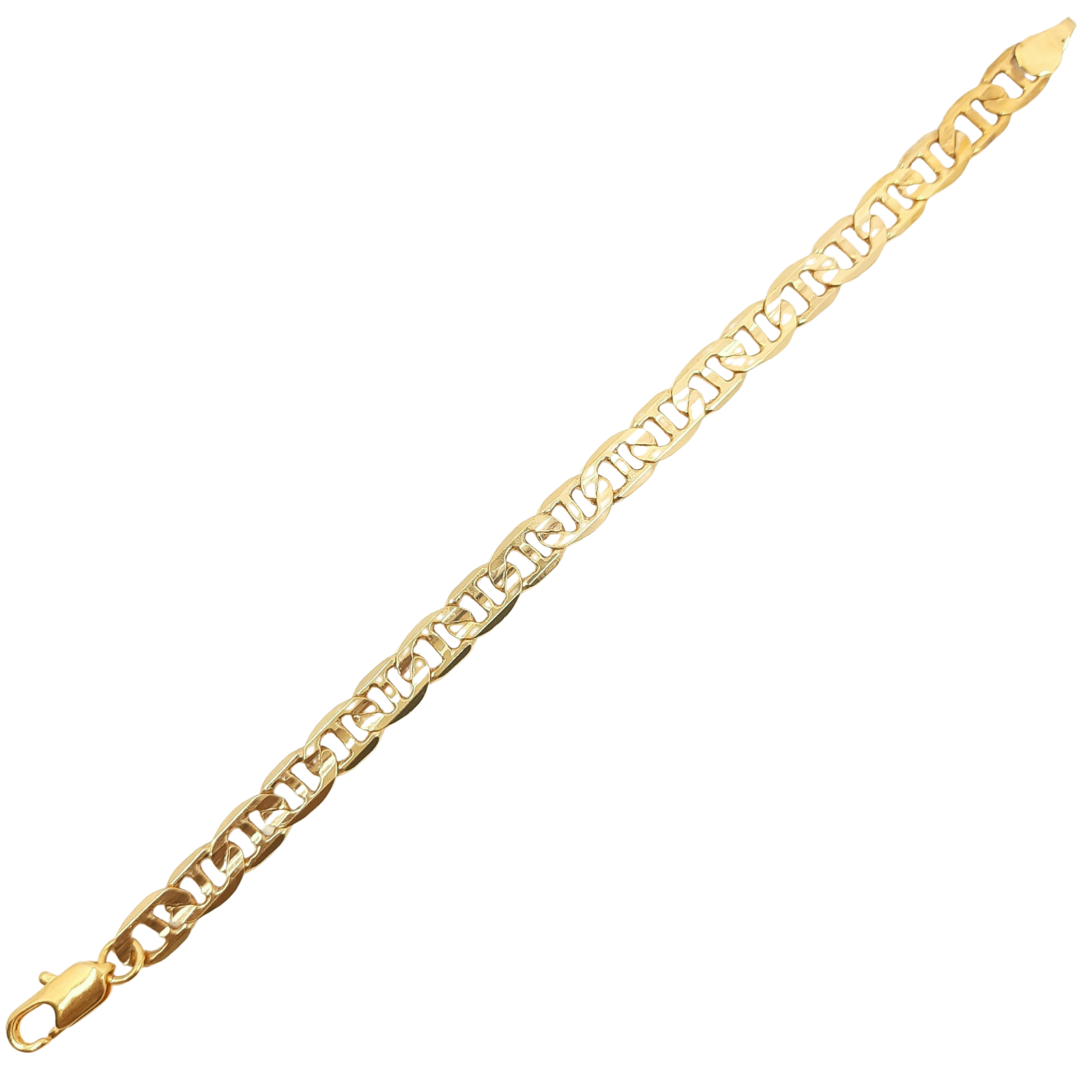 Marine Link Bracelet 10kt 7MM 6.8