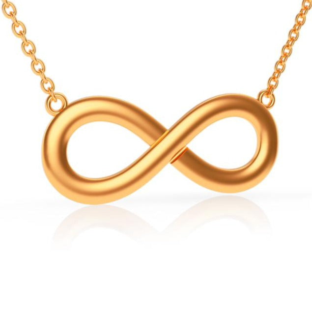 Infinity Necklace Large in 14kt Gold