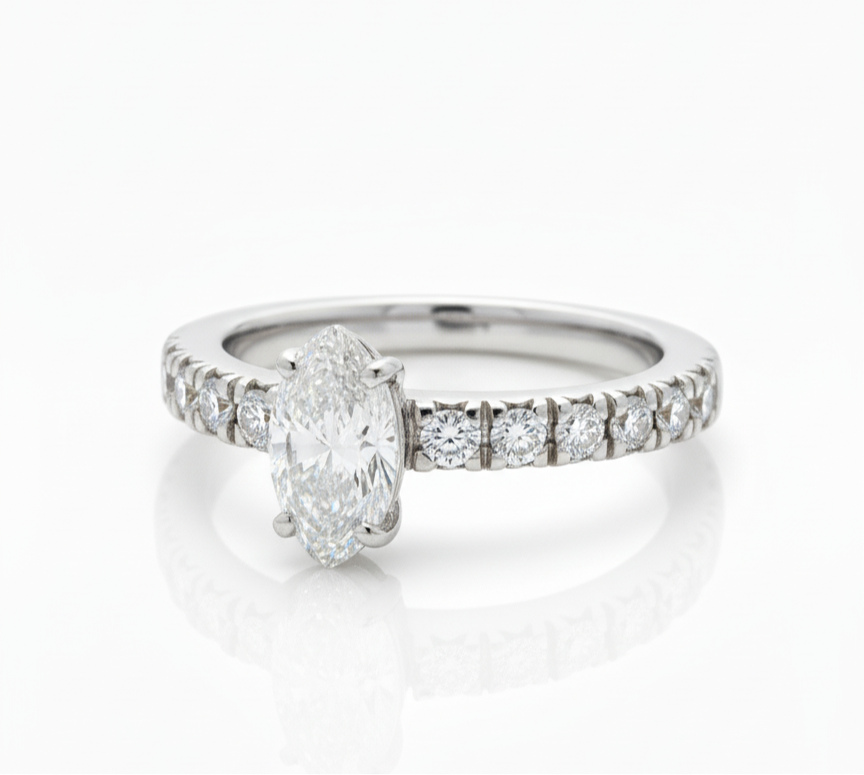 Marquise Diamond Ring 1.00CTW in 14k Gold