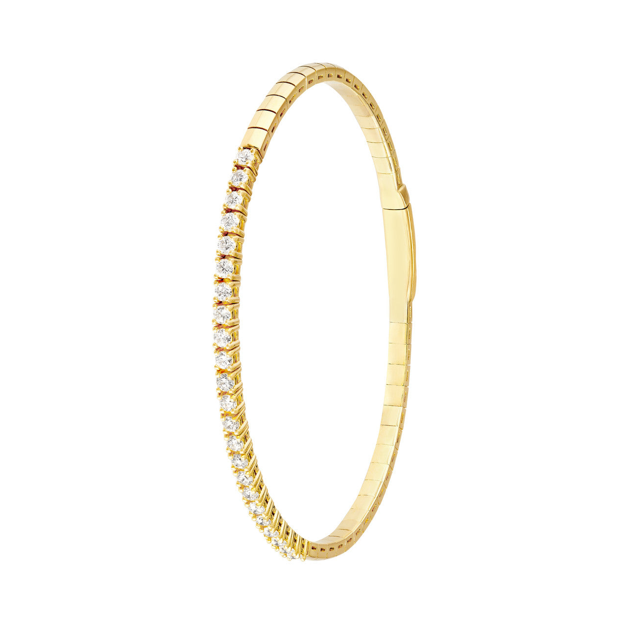 1.50 CTW Half Eternity Diamond Flex Bangle