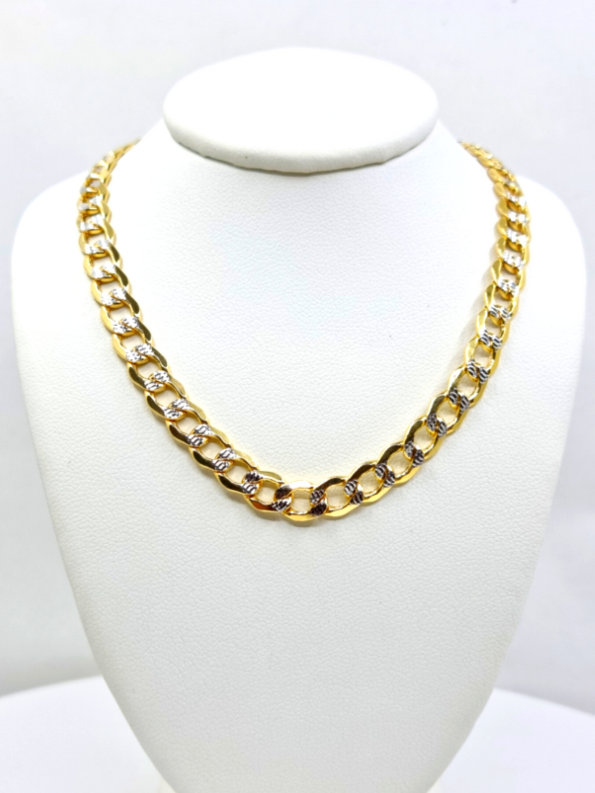 Cuban Link Diamond Cut Chain 10k 6MM All lengths available — Diamond Marquise