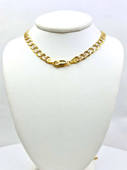 Cuban Link Diamond Cut Chain 10k 5MM - All lengths available