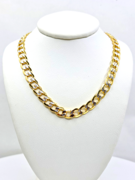 Cuban Link Diamond Cut Chain 10k 6MM - All lengths available