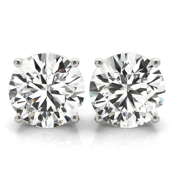 Elegant Round Diamond Stud Earrings set in 14K Gold (1.00ct TW)