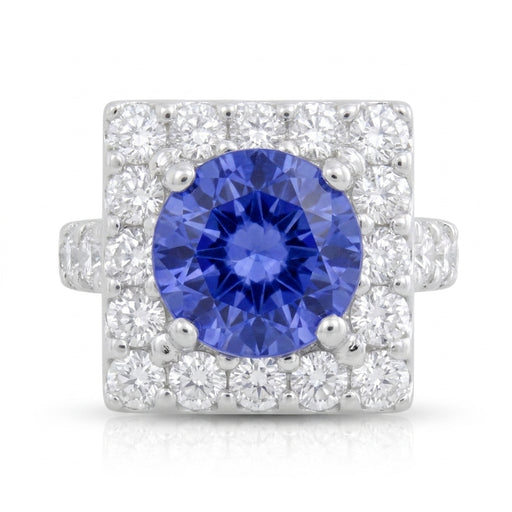 Tanzanite 0.85 ct tw Ring with 0.52 ct tw diamonds & 14kt Gold