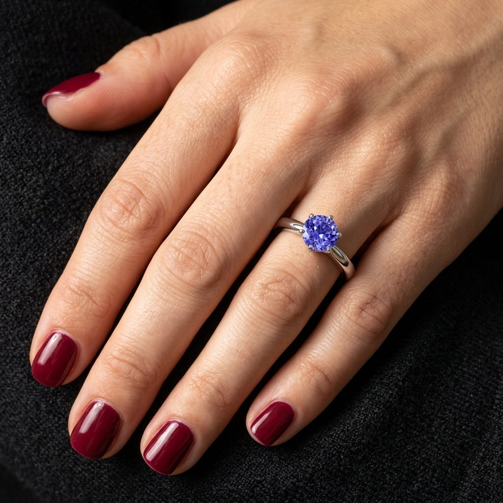 Tanzanite 0.85 ct tw Ring & 14kt Gold