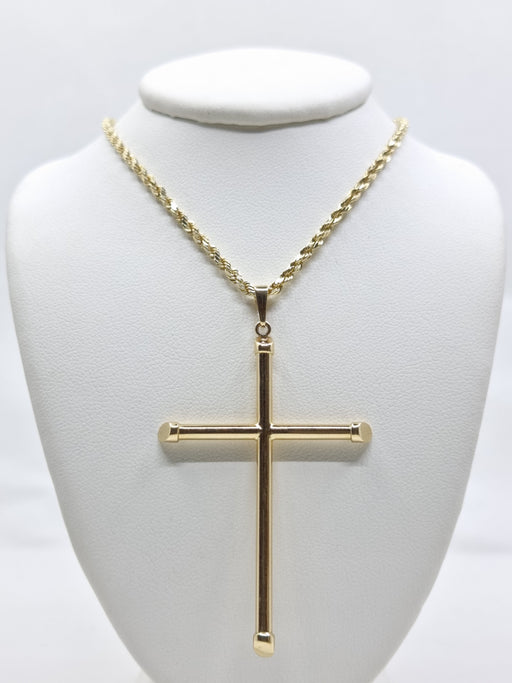 14k Large Cross Classic Pendant for Woman