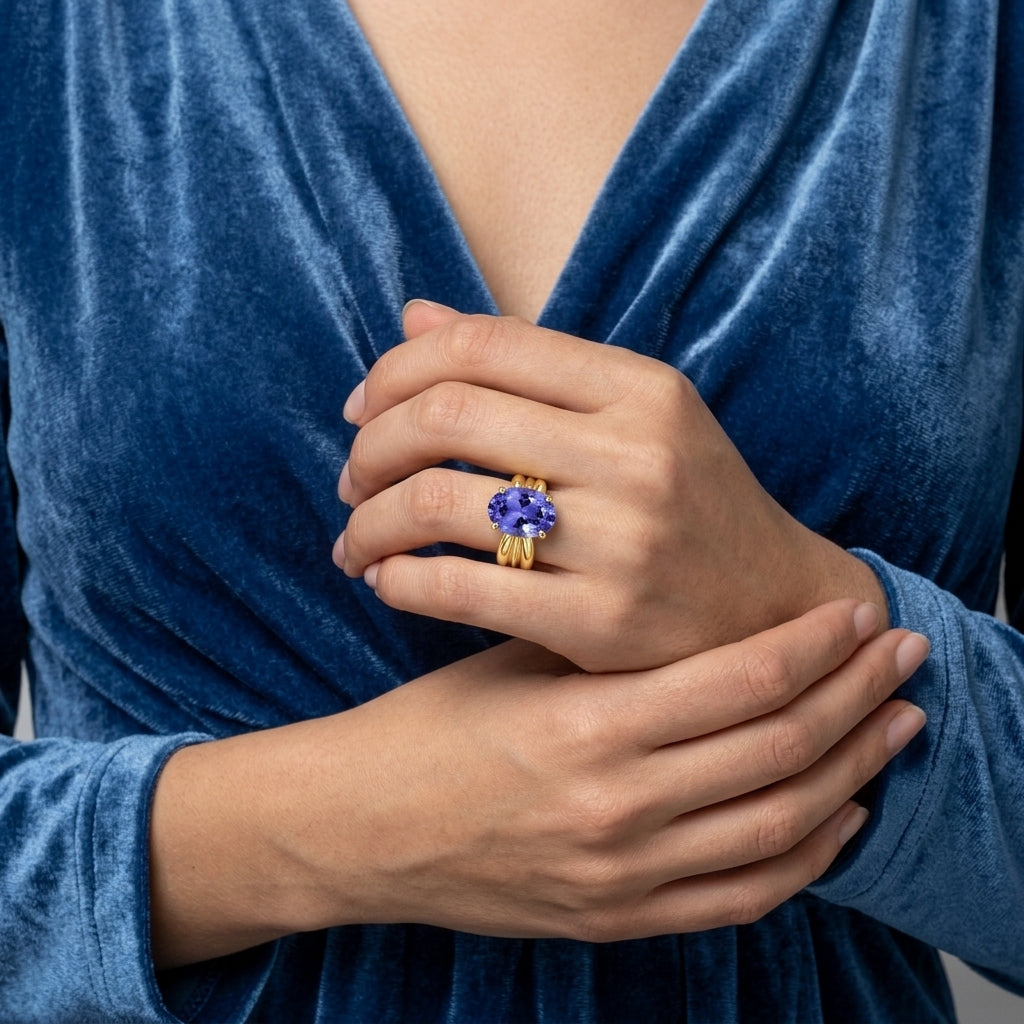 Tanzanite 1.35ct tw Ring 14kt Gold