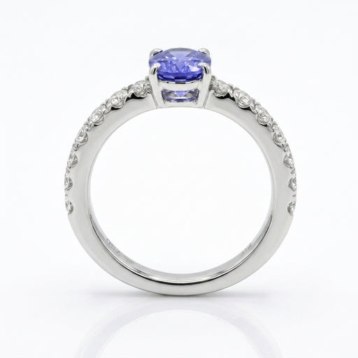 Tanzanite 1.35ct tw Ring with 0.60ct tw diamonds in 14kt Gold