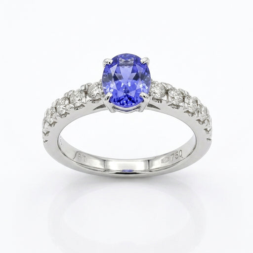 Tanzanite 1.35ct tw Ring with 0.60ct tw diamonds in 14kt Gold