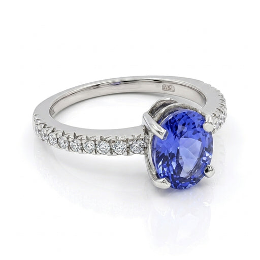 Tanzanite 1.40ct tw Ring with 0.25ct tw diamonds in 14kt Gold