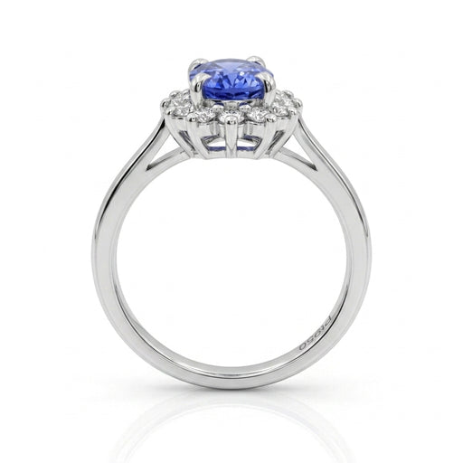 Tanzanite 1.30ct tw Ring with 0.30ct tw diamonds in 14kt Gold