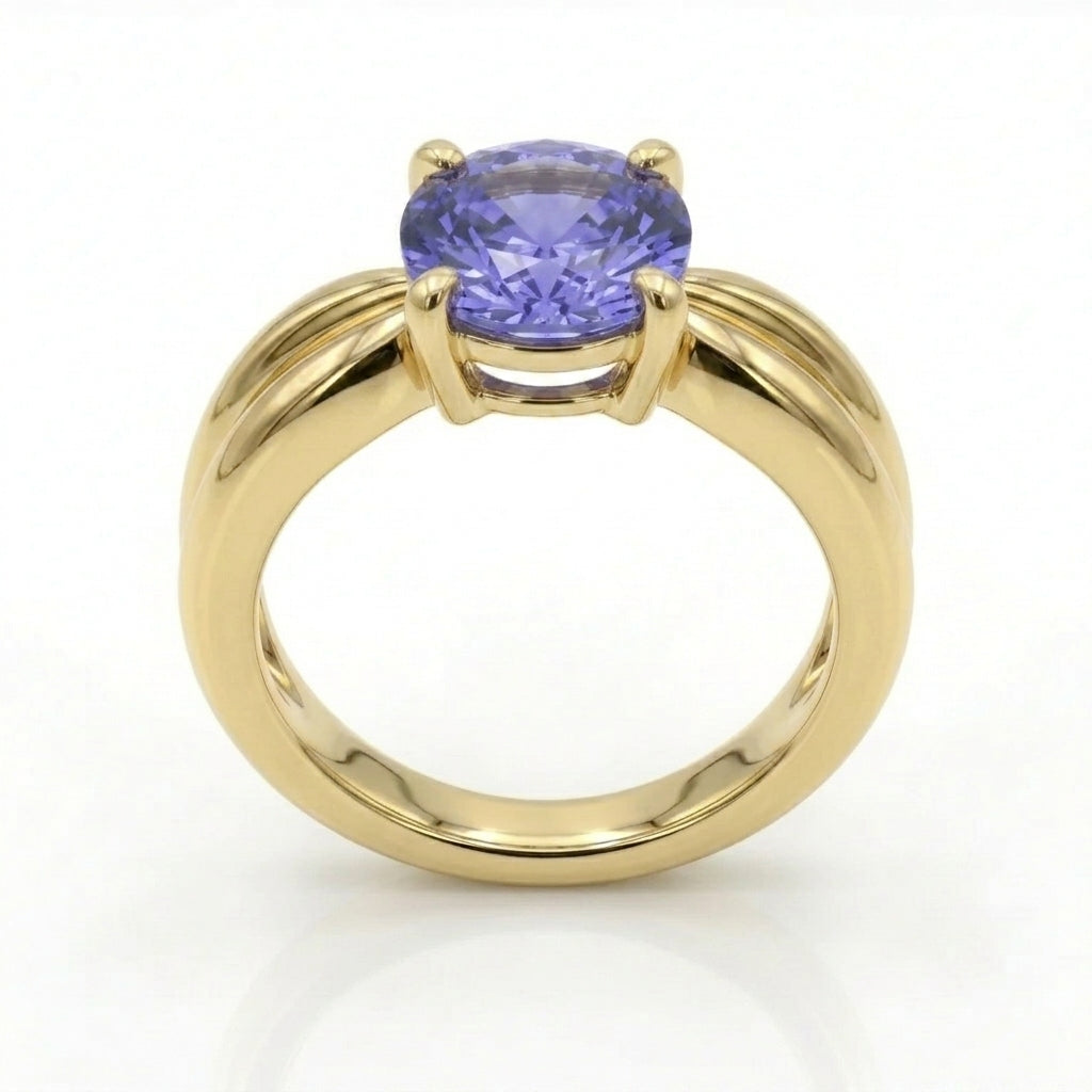 Tanzanite 1.35ct Ring in 14kt Gold