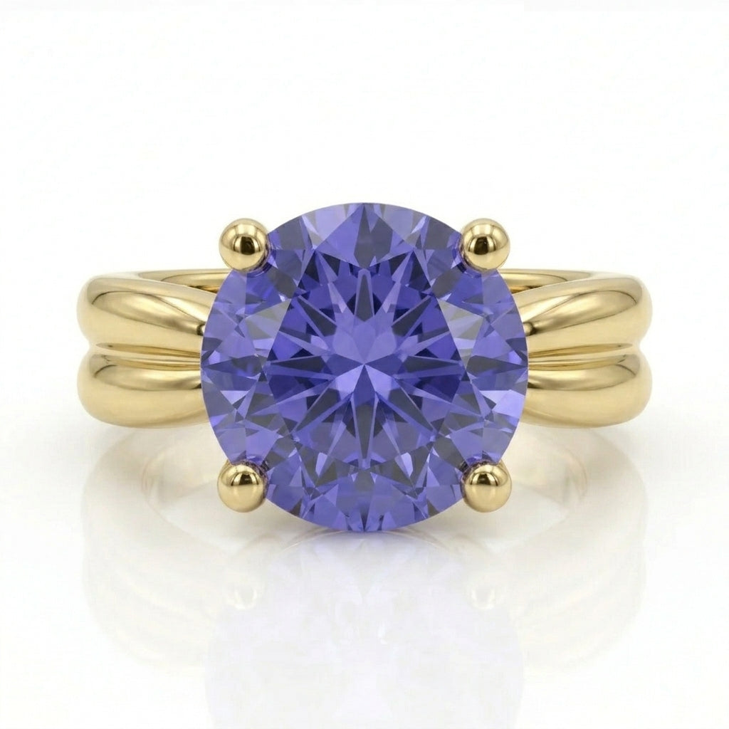 Tanzanite 1.35ct Ring in 14kt Gold