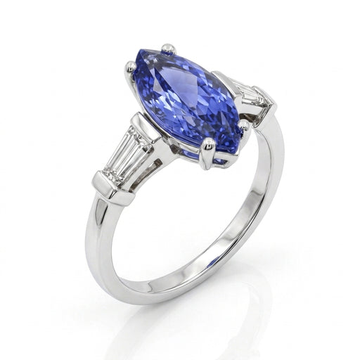 Tanzanite 1.30ct tw Ring with 0.35ct tw diamonds in 14kt Gold
