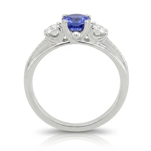 Tanzanite 0.85 ct tw Ring with 1.40 Diamonds in 14kt Gold