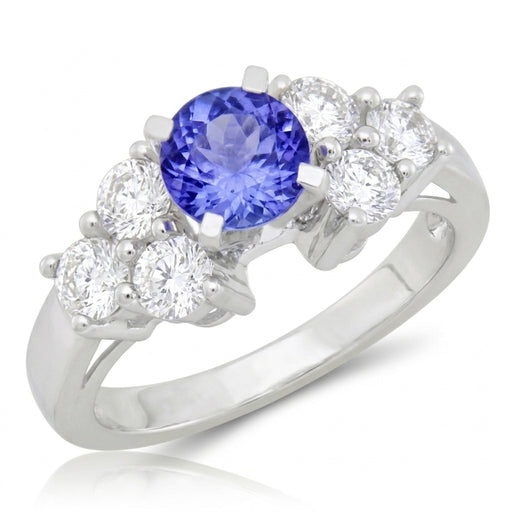 Tanzanite 0.82 ct tw Ring with 0.65 Diamonds & 14kt Gold