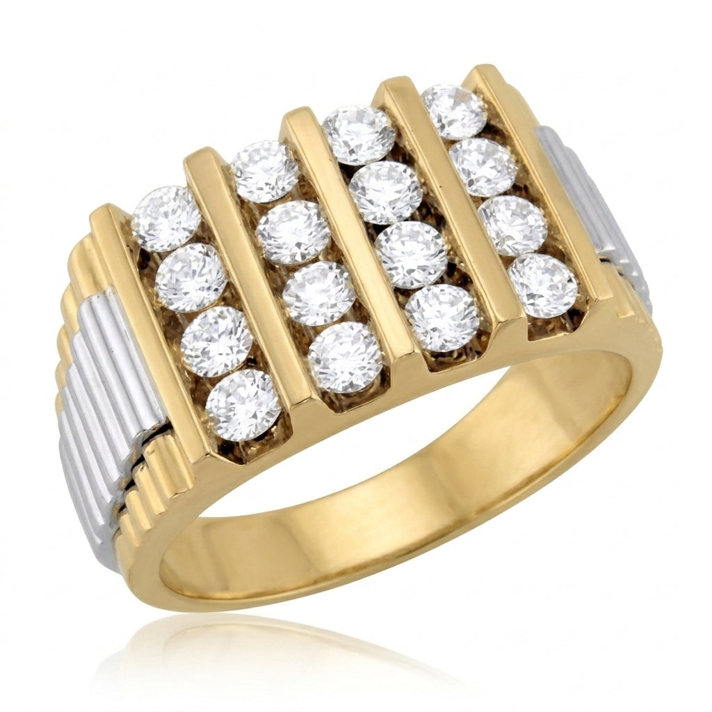 Men's Diamond Ring 2.00 ct tw 14kt Gold
