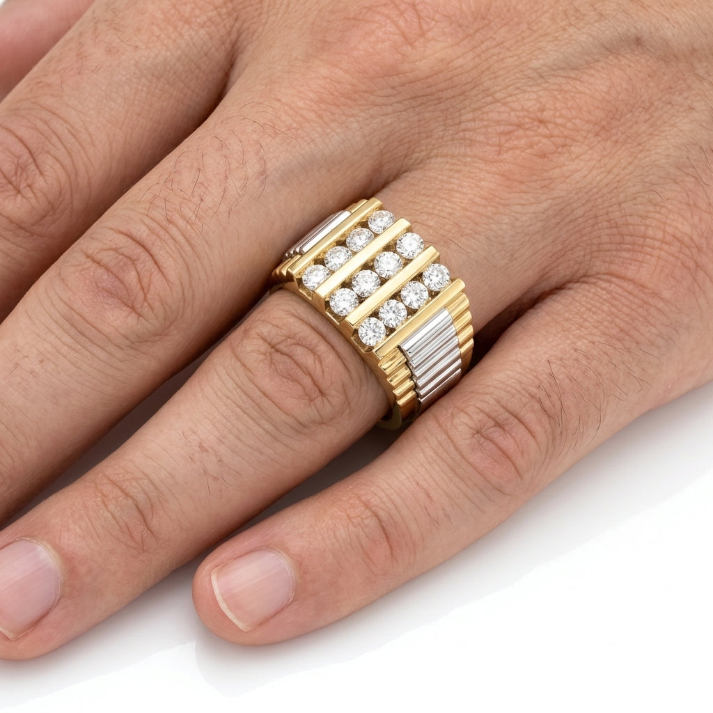 Men's Diamond Ring 2.00 ct tw 14kt Gold