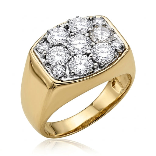 Men's Ring Diamonds 3.45 ct tw 14kt Gold