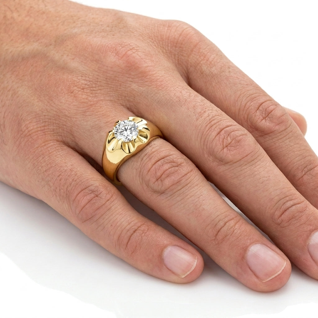 Men's Ring Diamonds 1.20 ct tw 14kt Gold