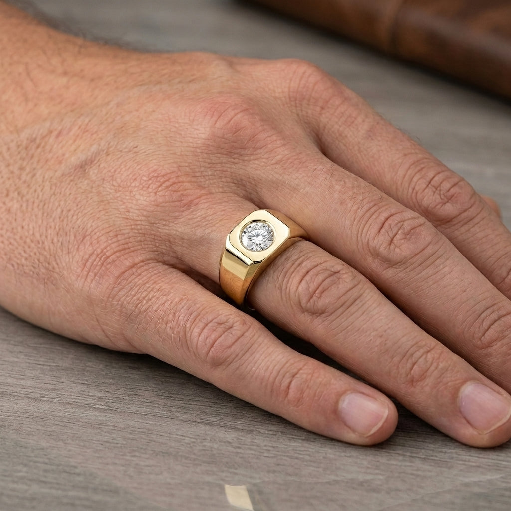 Men's Diamond Ring 1.27ct tw 14kt Gold