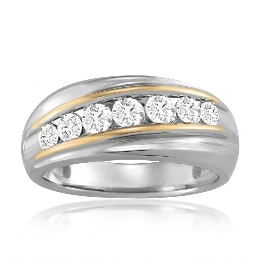Men's Diamond Ring 1.06 ct tw 14kt Two-Tone Gold