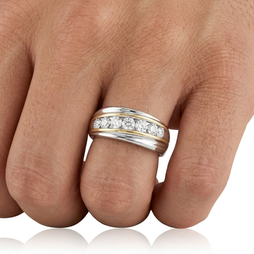 Men's Diamond Ring 1.06 ct tw 14kt Two-Tone Gold