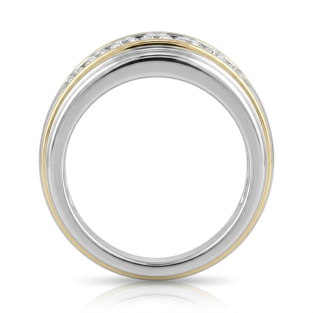 Men's Diamond Ring 1.06 ct tw 14kt Two-Tone Gold
